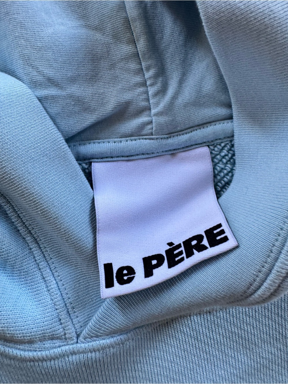$395 Le PÈRE HK Versailles Hearts Hoodie “Domo" Blue Oversized Hoodie M/L - Picture 3 of 6